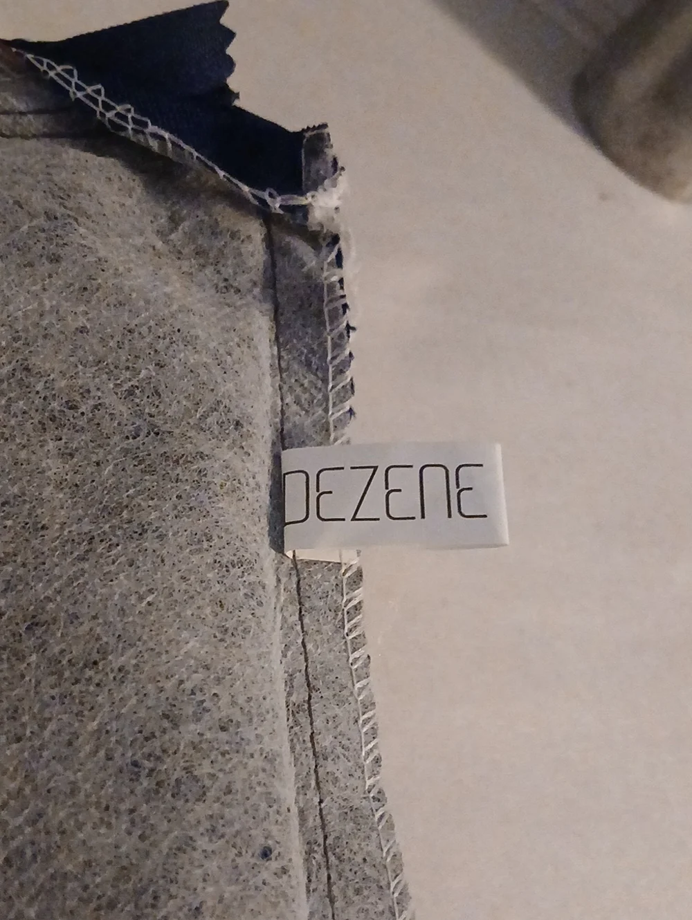 Dezene Navy Throw Pillow Cover